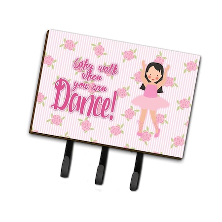 Carolines Treasures Ballet Long Dark Hair Leash or Key Holder BB5388TH68